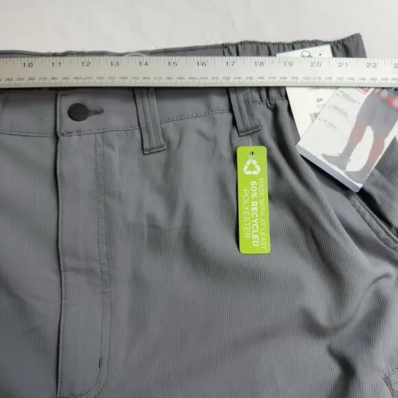 Wrangler Outdoor Field Utility Shorts Mens 44 Relaxed Fit Cargo Zip Pockets Gray - Picture 4 of 12